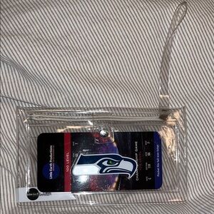 Little Earth Clear Cell Phone Wristlet with Seahawks Team Logo